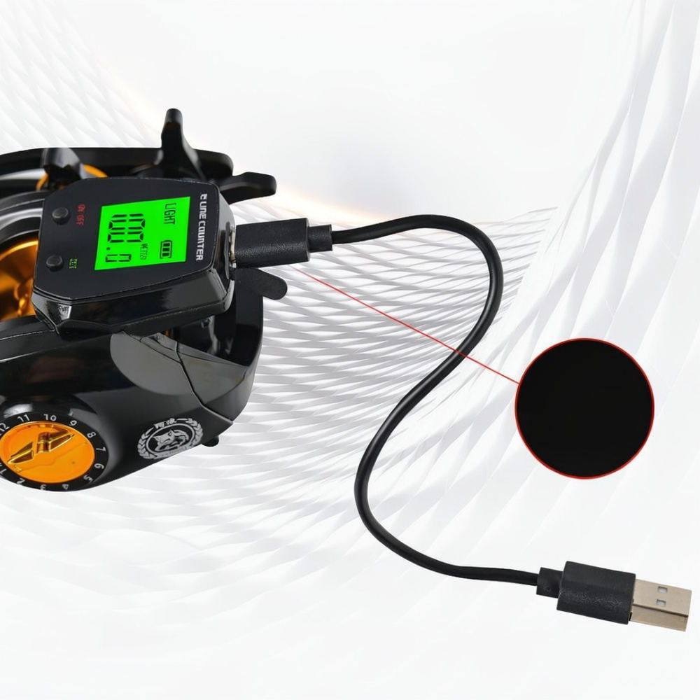 Digital Baitcasting Fishing Re - Fishing Boat Depth Finder recension och pris