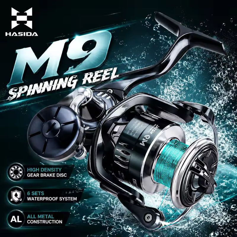 HASIDA M9 Spinning Reel Full M - Fishing Boat Steering Wheel recension och pris
