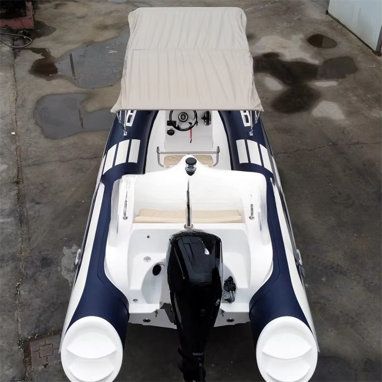 Blue Color 19 Foot PVC air Pon - Fishing Boat Fiberglass recension och pris