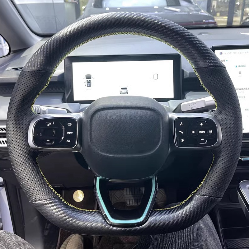 DIY Black Genuine Leather Carb - Fishing Boat Steering Wheel recension och pris